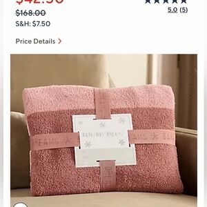 New—Barefoot Dreams Pink Blanket